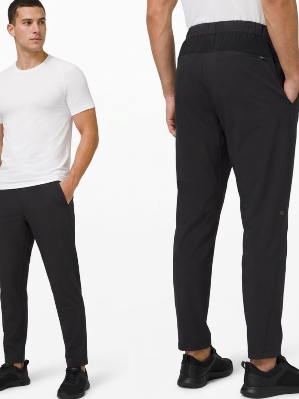 Lululemon Men's Athletic Training Track Pants Sz L (32" Inseam) Black Pull On